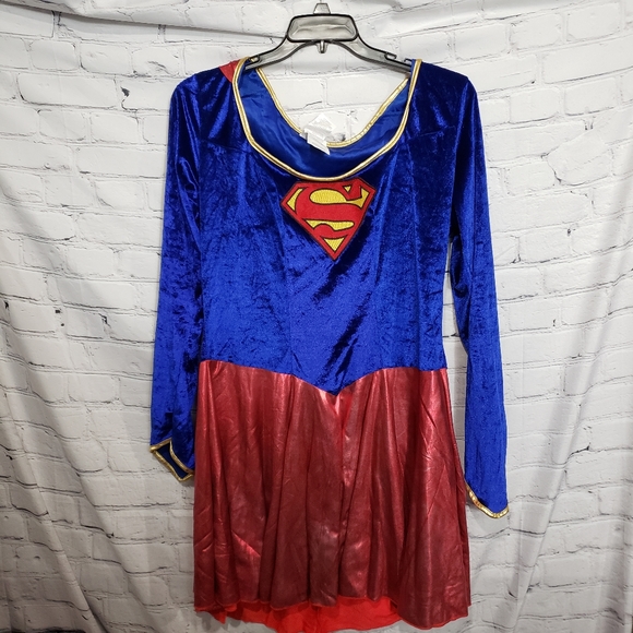 Rubie's Other Super Girl Womens Costume Size Xl With Metallic Red